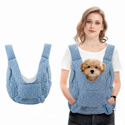 Adjustable Front-Facing Pet Travel Backpack with Removable Bottom Safety Device, Suitable for Cats, Dogs, and Rabbits. Ideal for Travel, Camping, and Hiking. Animal Carrier